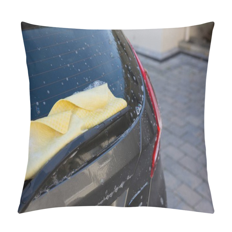 Personality  Half Washed Car With Soap Foam Pillow Covers