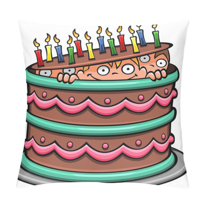 Personality  Chocolate Birthday Cake Pillow Covers