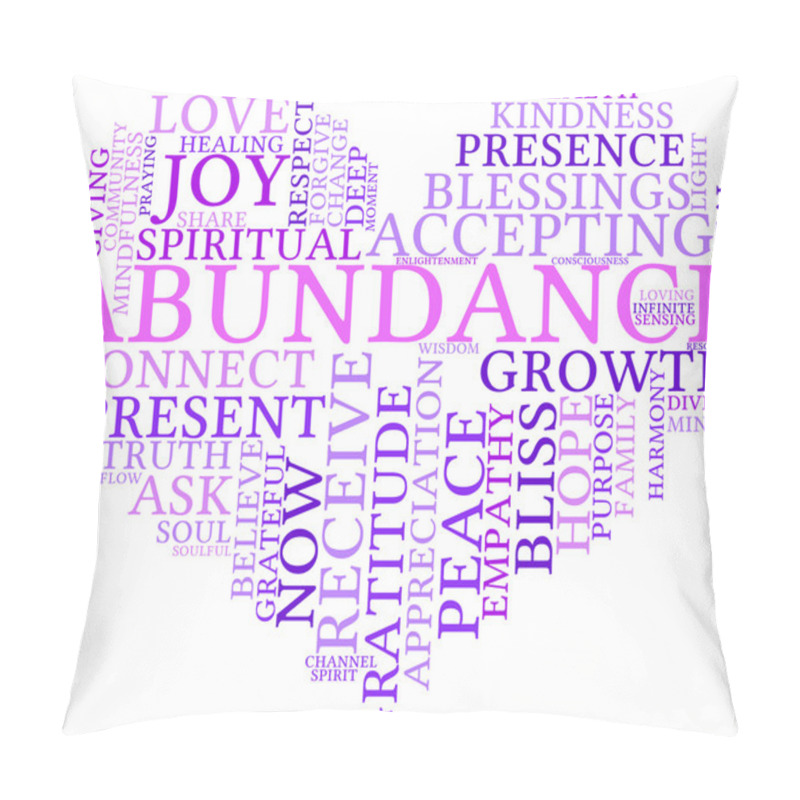 Personality  Abundance Word Cloud Pillow Covers