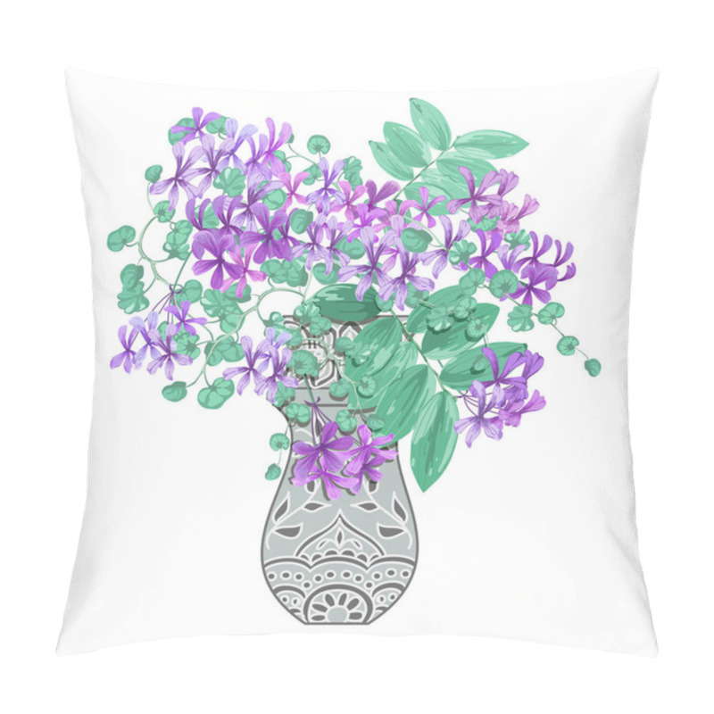 Personality  Huge Floral Bunch With Exotic Flowers And Tropical Leaves. Pillow Covers