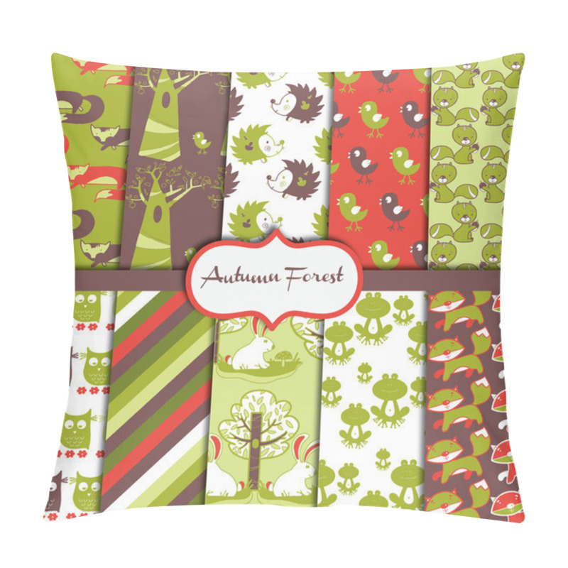 Personality  Autumn Forest Pattern Collection Pillow Covers