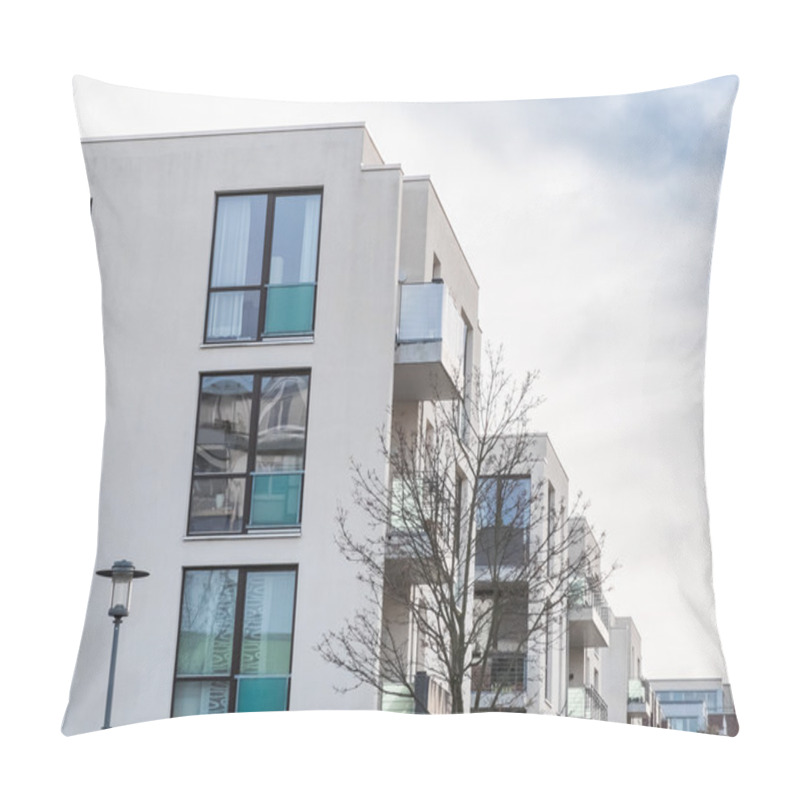 Personality  Low Rise Apartment Buildings With Balconies Pillow Covers