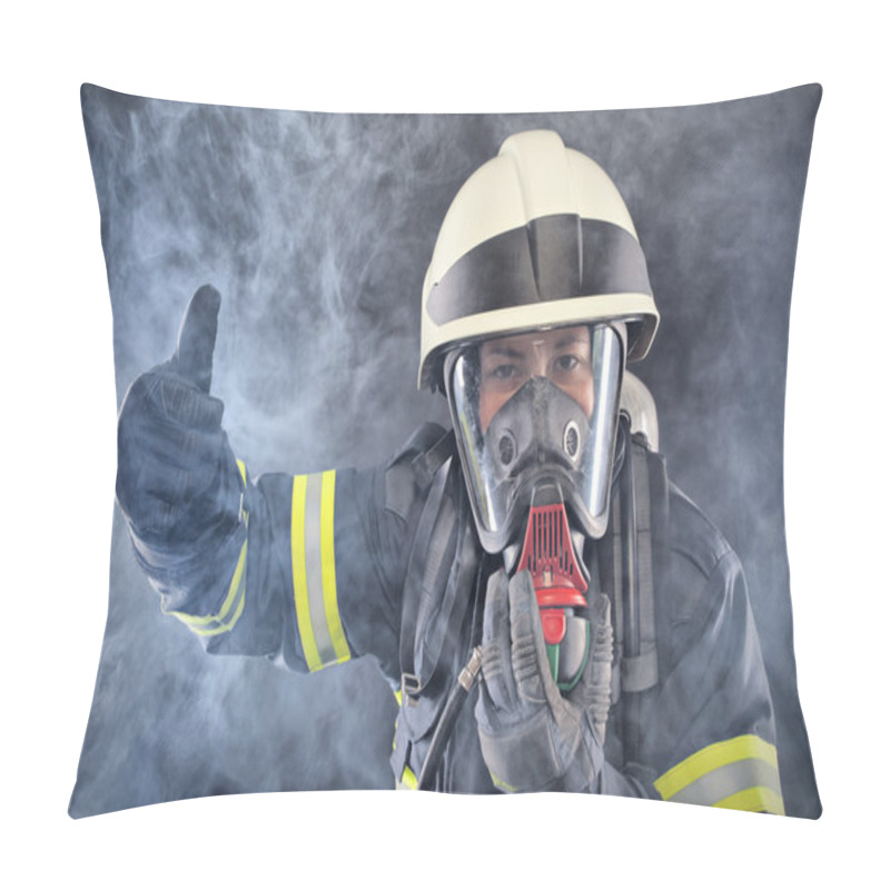 Personality  Firewoman In Fire Protection Suit Pillow Covers