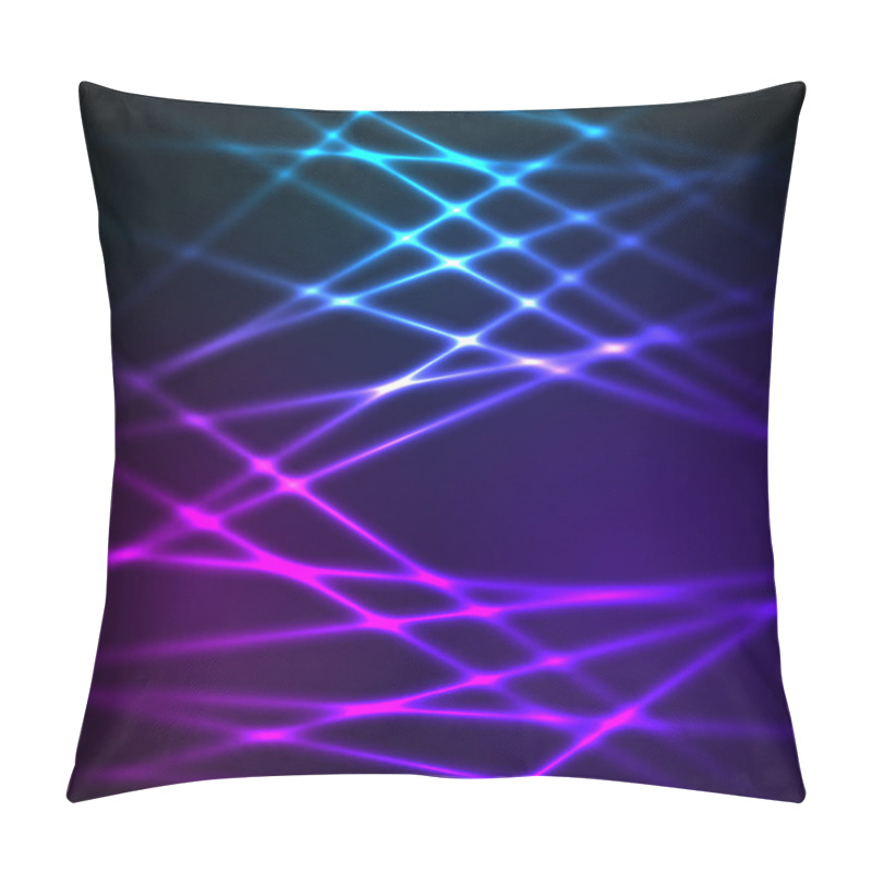 Personality  Falling Lines Glowing Effect Stripes Background Pillow Covers