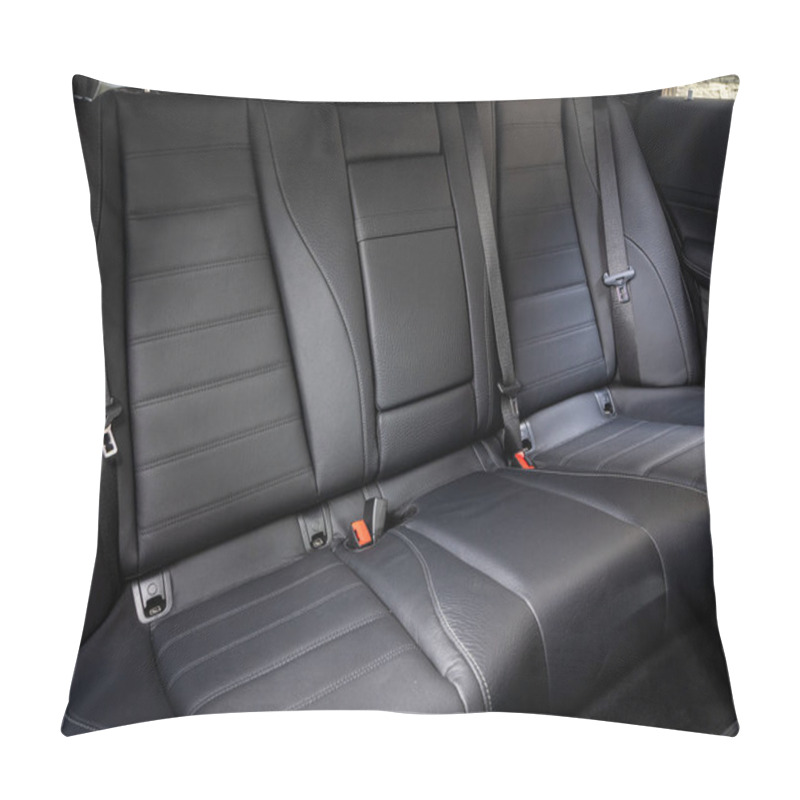 Personality  Novosibirsk, Russia - September 11  , 2023:  Mercedes-Benz GLE, Leather Interior Design, Car Passenger And Driver Seats With Seats Belt. Pillow Covers