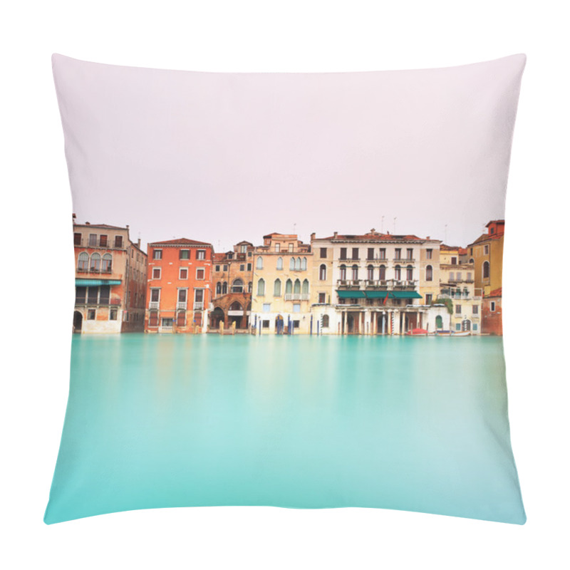 Personality  Venice, Grand Canal Detail. Long Exposure Photography. Pillow Covers