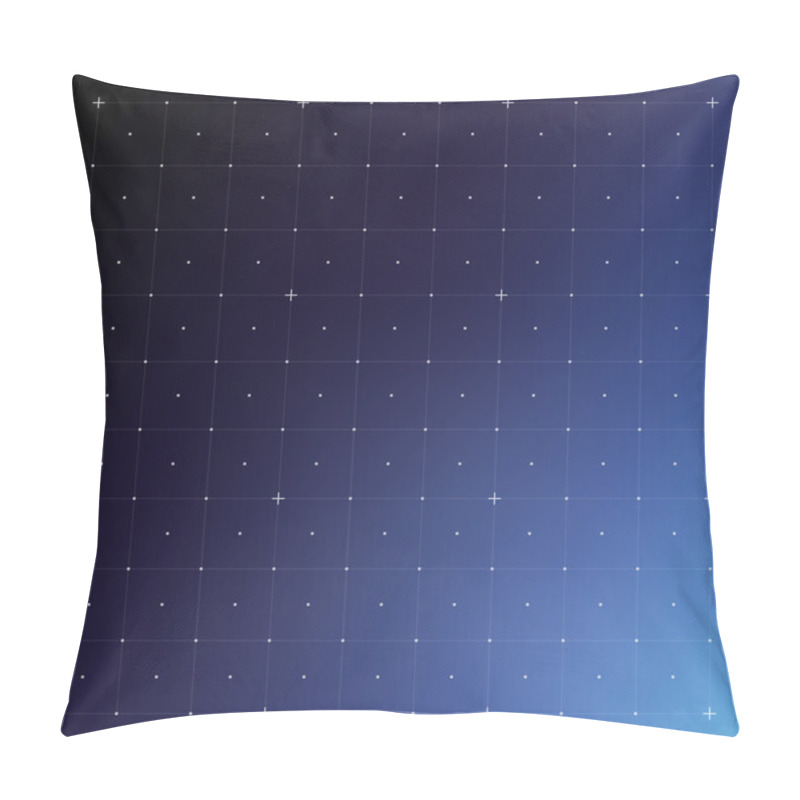 Personality  HUD Interface With Grid. Vector Pillow Covers