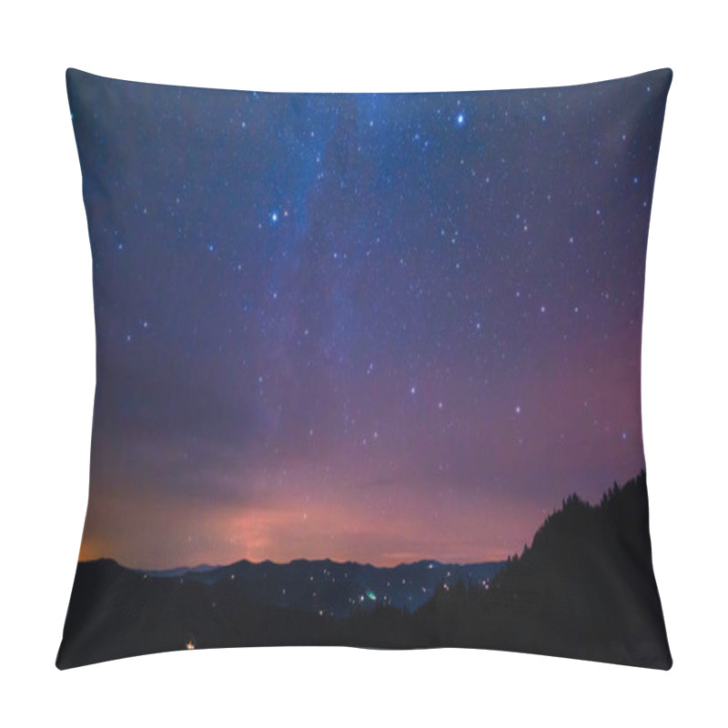 Personality  Fantastic View At The Starry Sky. Dramatic And Picturesque Scene. Location Place Carpathian, Ukraine, Europe. Discover The World Of Beauty. Artistic Picture. Astrophotography. Pillow Covers