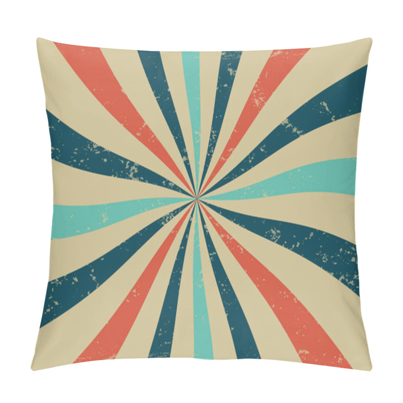 Personality  Retro Zoom Sunburst Rays Classic Design Pillow Covers