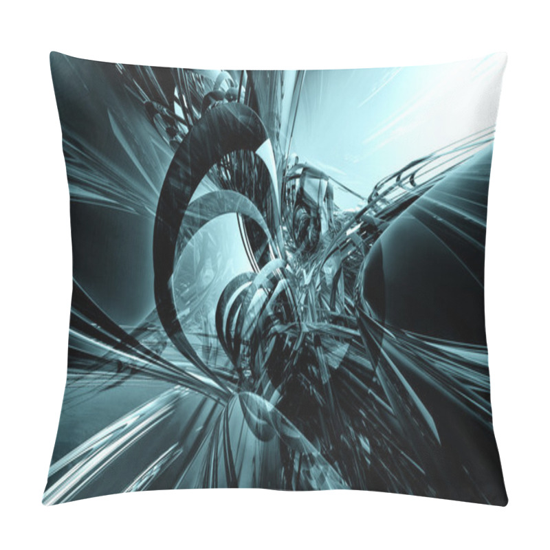 Personality  3d Futuristic Abstract Background Pillow Covers