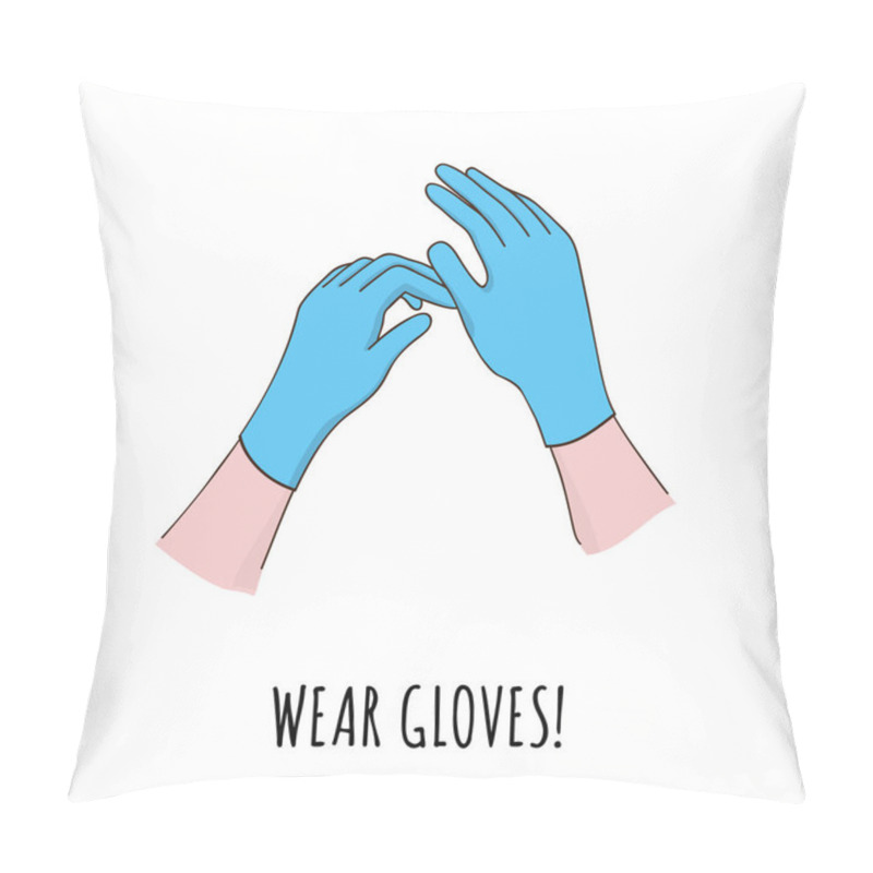 Personality  Wear Protective Gloves Pillow Covers