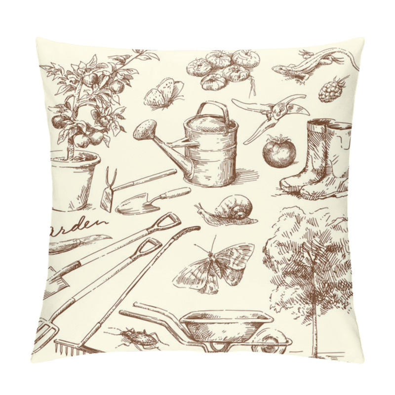 Personality  Gardening Tools Pillow Covers