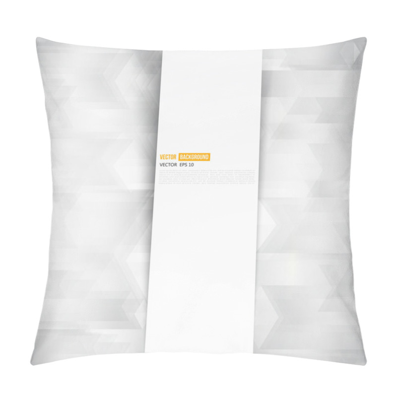 Personality  Vector Abstract Geometric Shape From Gray Cubes.  Pillow Covers