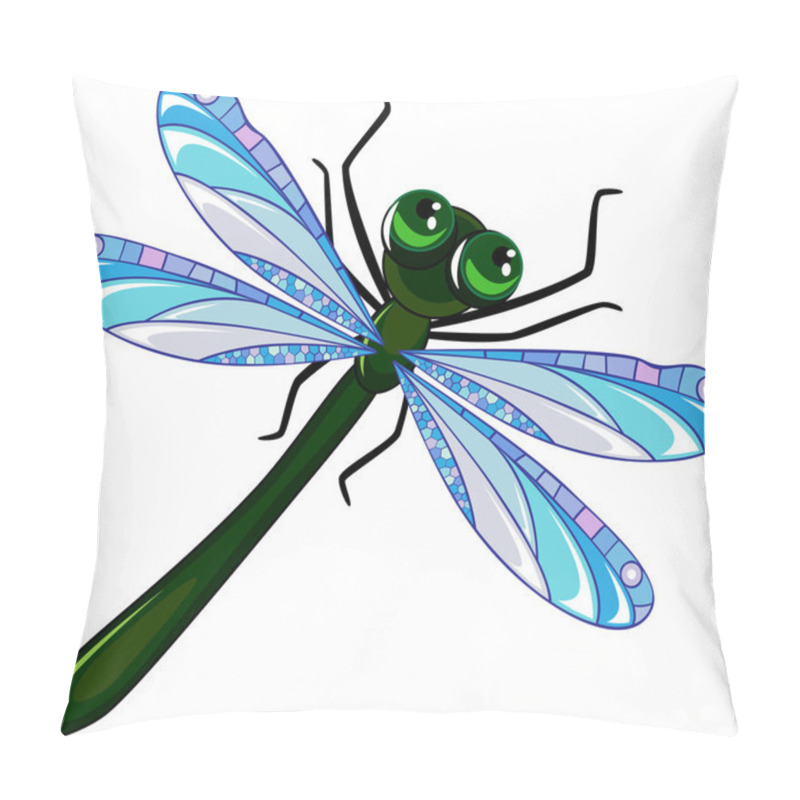 Personality  Green Dragonfly Pillow Covers