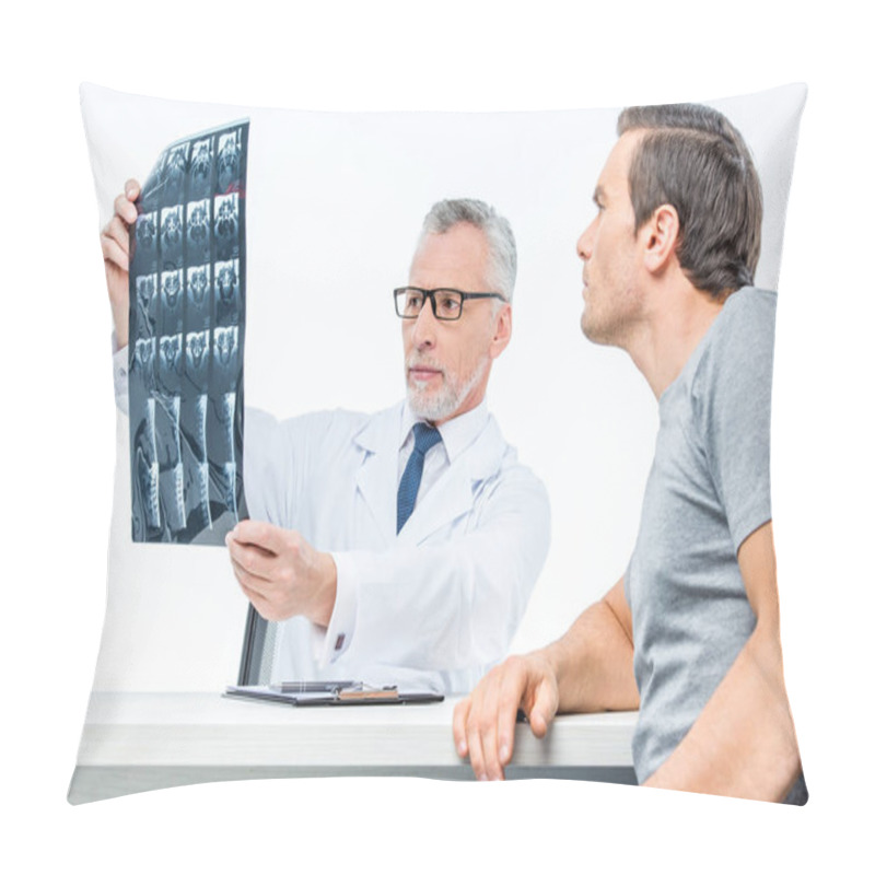 Personality  Doctor Shows X-ray Image  Pillow Covers