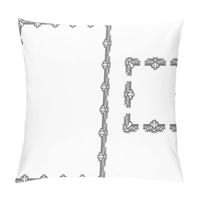 Personality  Art Deco Borders Pillow Covers