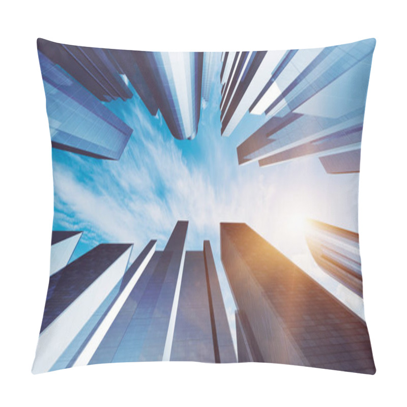 Personality  City High Skyscrapers Pillow Covers