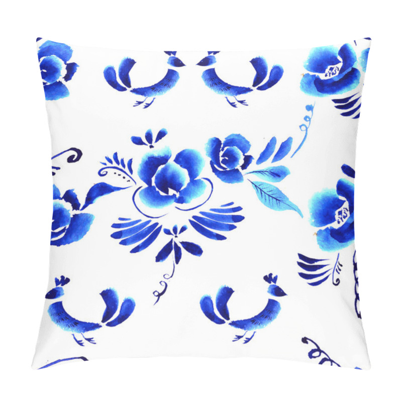 Personality  Folk Floral Background Pillow Covers