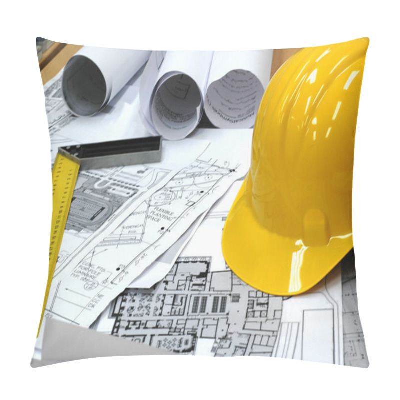 Personality  Home Architectural Plans Pillow Covers