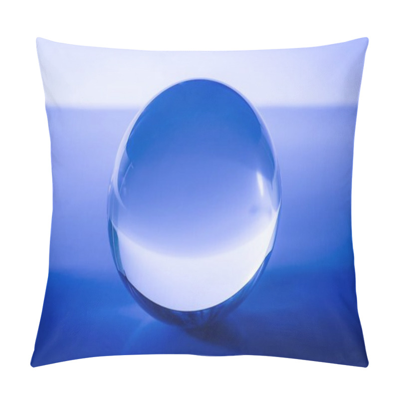 Personality  Glass Ball In Abstract Blue Pillow Covers