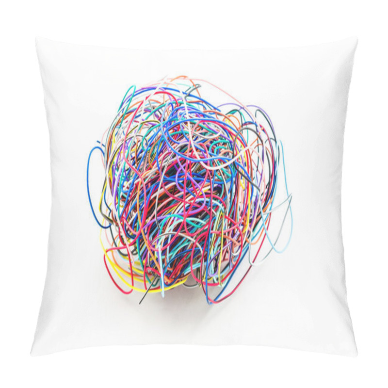 Personality  A Ball Of Colourful Cables Pillow Covers