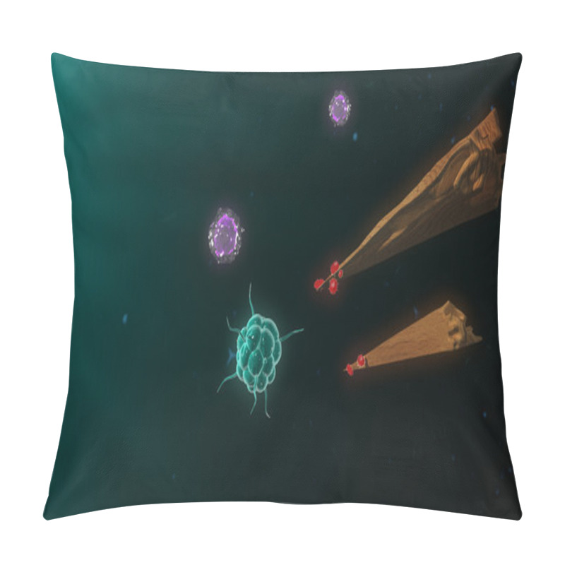 Personality  Bacteria Attacking Immune System Pillow Covers