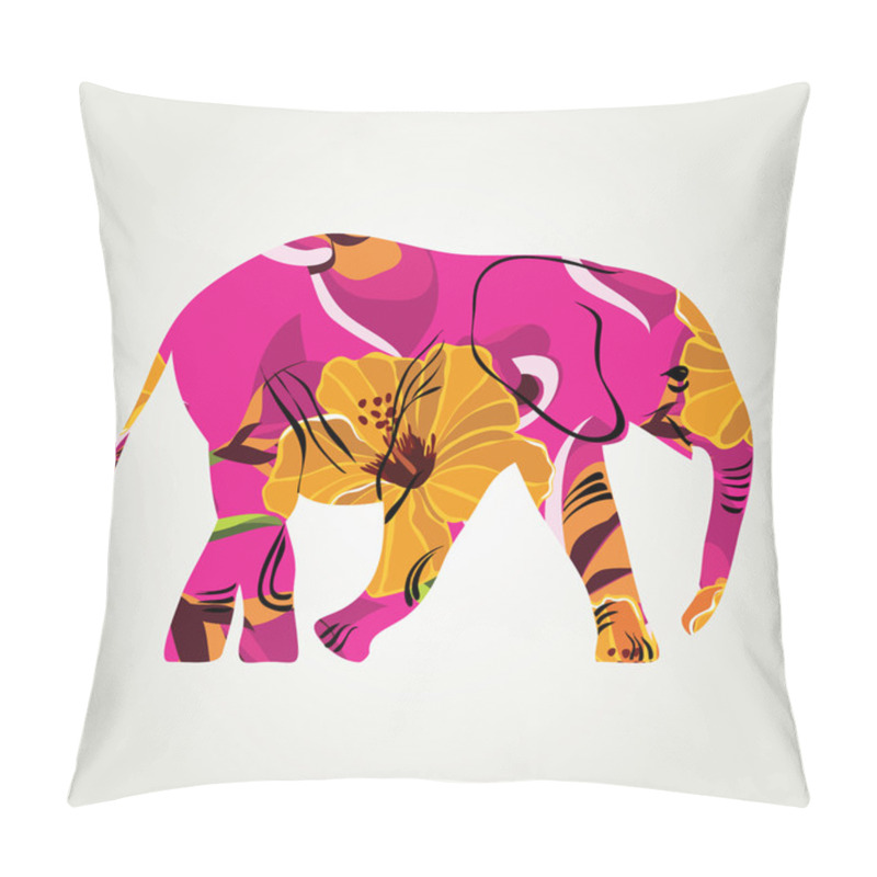 Personality  Cartoon Elephant. Pillow Covers