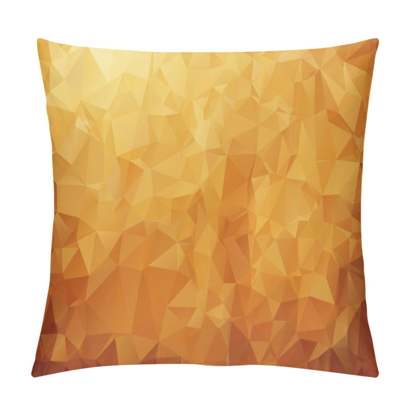 Personality  Abstract Dark Brown Triangle Mosaic Background. Creative Geometric Illustration In Origami Style With Gradient. The Template Can Be Used As A Background For Cell Phones. Pillow Covers