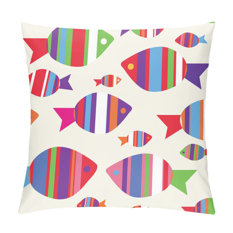 Personality  Fishes Seamless Funny Pattern Pillow Covers