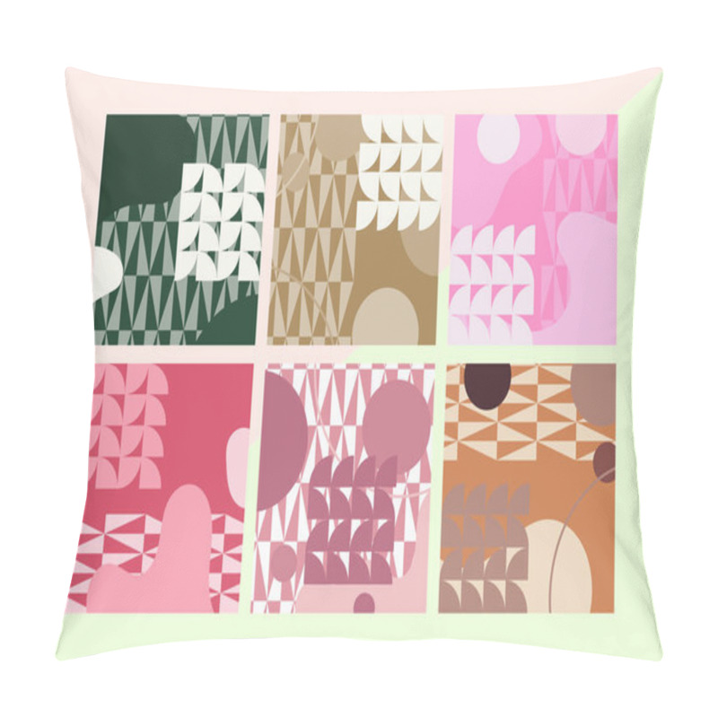 Personality  Overlapping Elements, Negative Space, And Varying Scales Contribute To The Visual Interest And Prevent The Compositions From Feeling Static. Pillow Covers