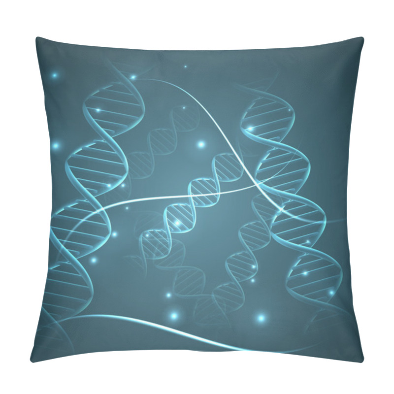 Personality  Molecular Structure, Abstract Background Pillow Covers