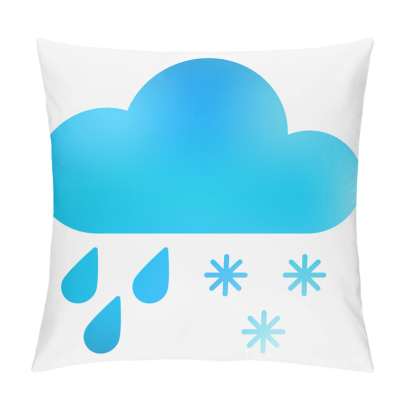 Personality  Weather Flat Style Icon. Pillow Covers