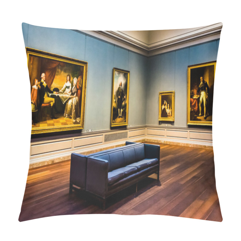 Personality  Gallery Room In The National Gallery Of Art, Washington, DC.  Pillow Covers