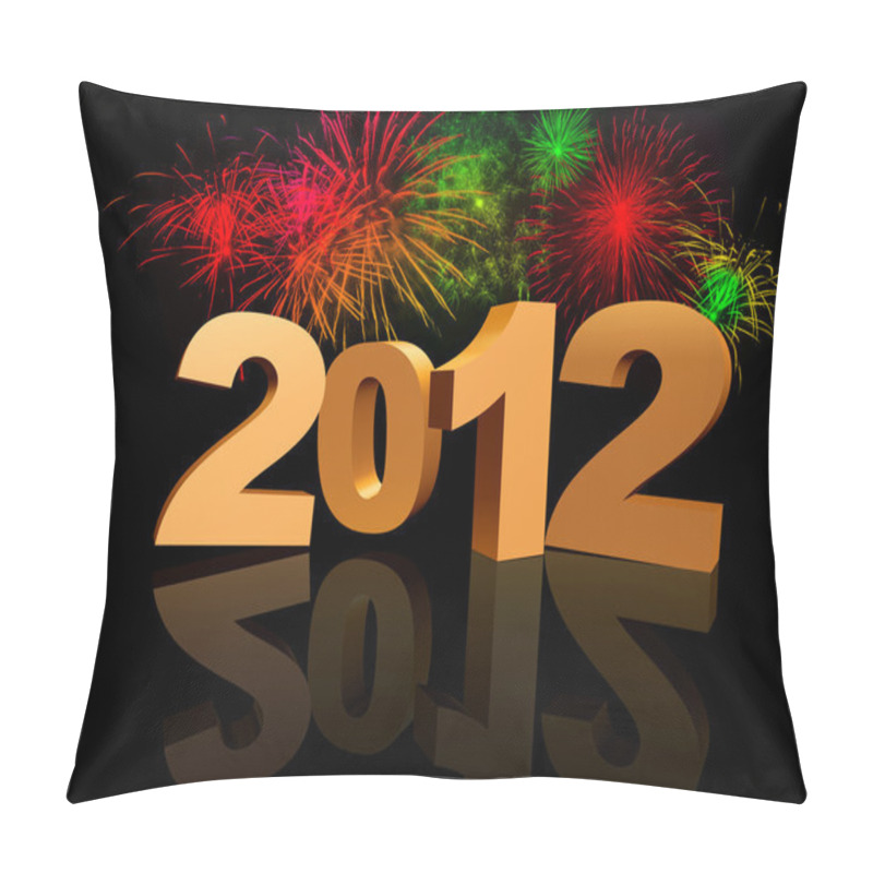 Personality  Golden 2012 With Fireworks Pillow Covers