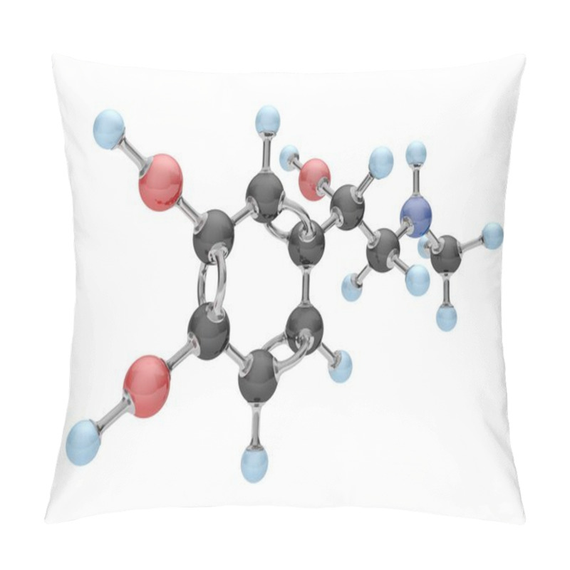 Personality  Molecule Of Adrenaline On The White Pillow Covers