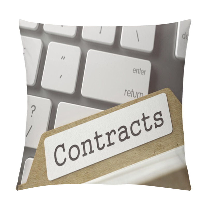 Personality  File Card Contracts. 3D. Pillow Covers