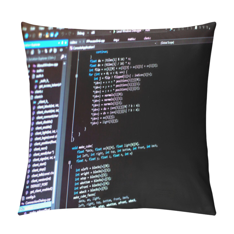 Personality  Monitor Of IT Developer Pillow Covers