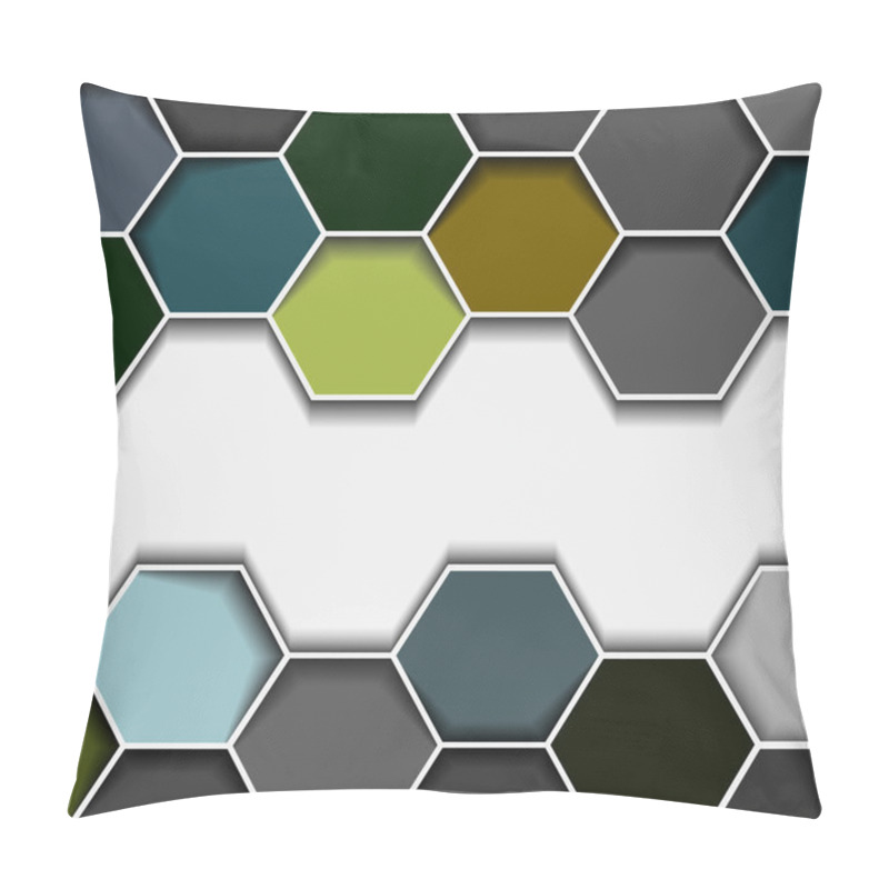 Personality  Abstract Hexagon Border Pillow Covers