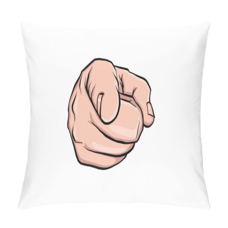 Personality  Uncle Sam Hand In Pop Art Style Pillow Covers