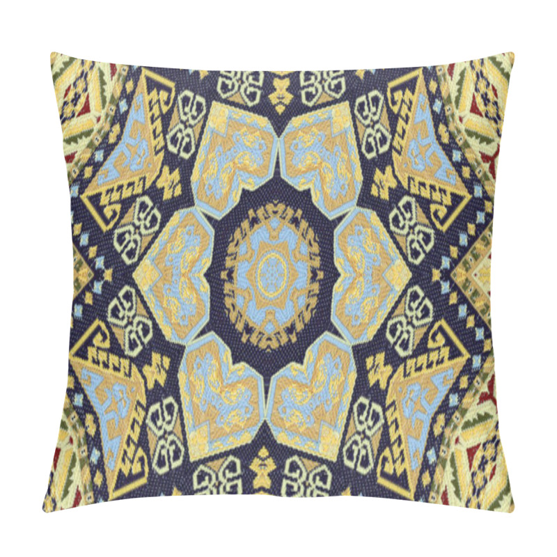 Personality  Ethnic Authentic Carpet Kaleidoscope Pillow Covers