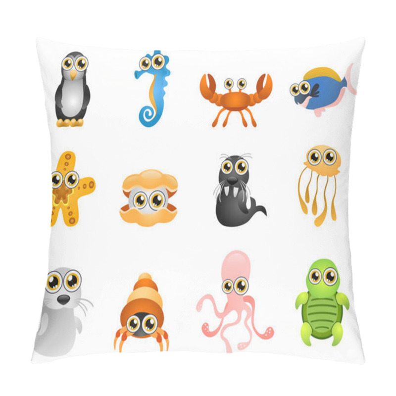 Personality  Cartoon Marine Life Pillow Covers