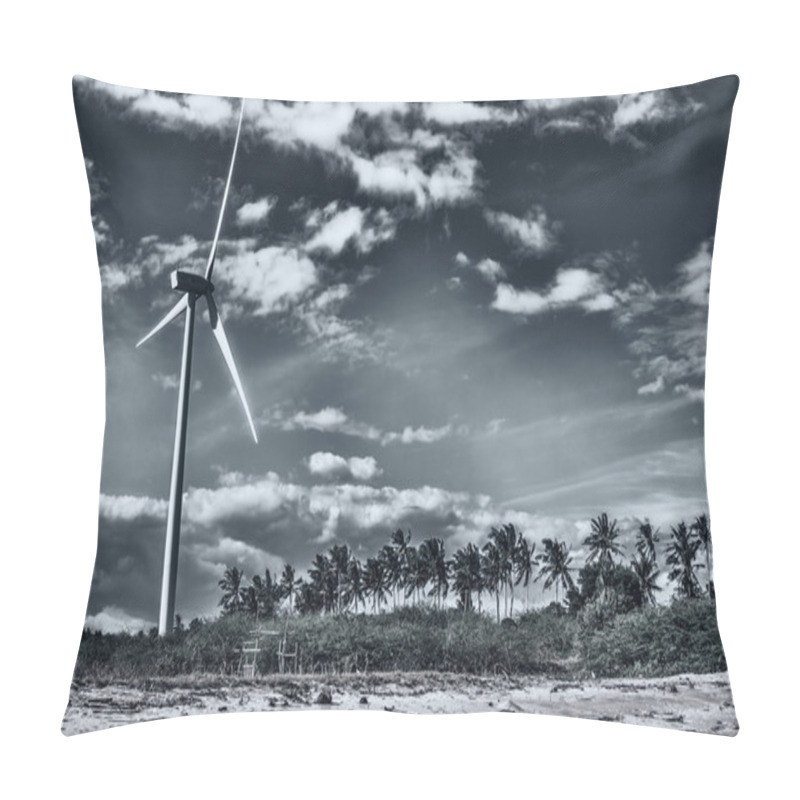 Personality  Windmill, San Lorenzo, Guimaras Island, Philippines Pillow Covers