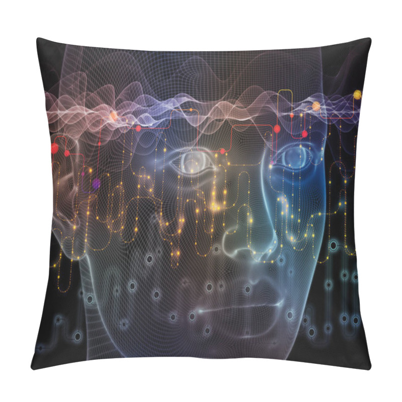 Personality  Synergies Of Data Flow Pillow Covers