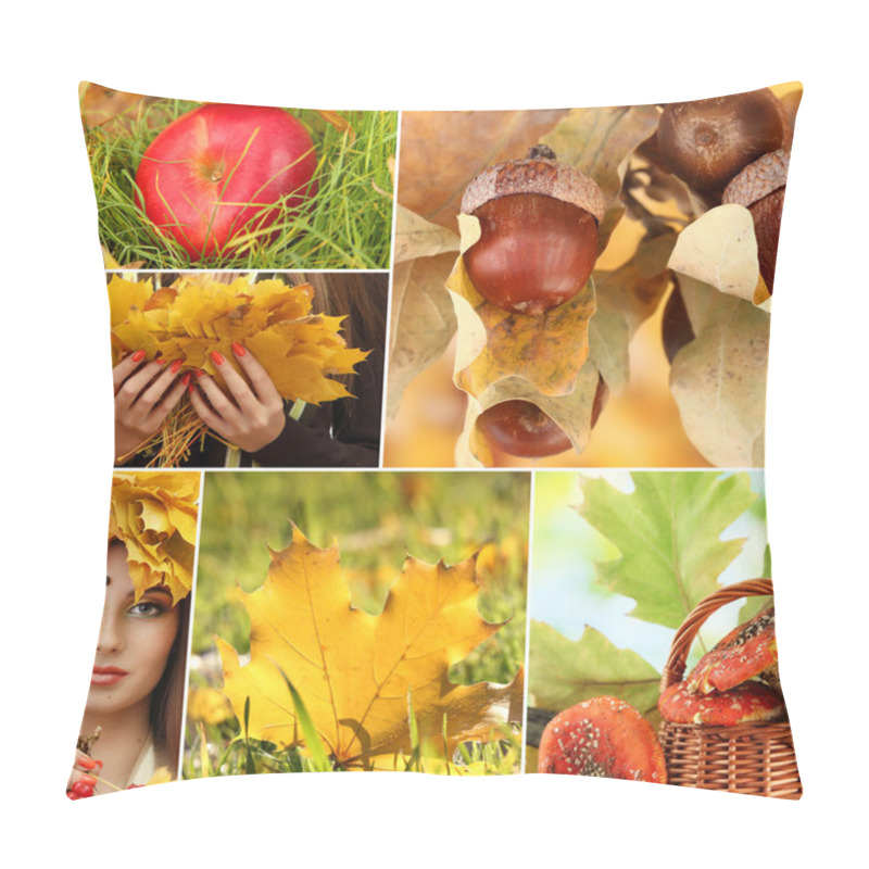 Personality  Autumn Nature Collage Pillow Covers