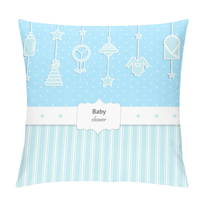 Personality  Baby Shower Invitation Pillow Covers