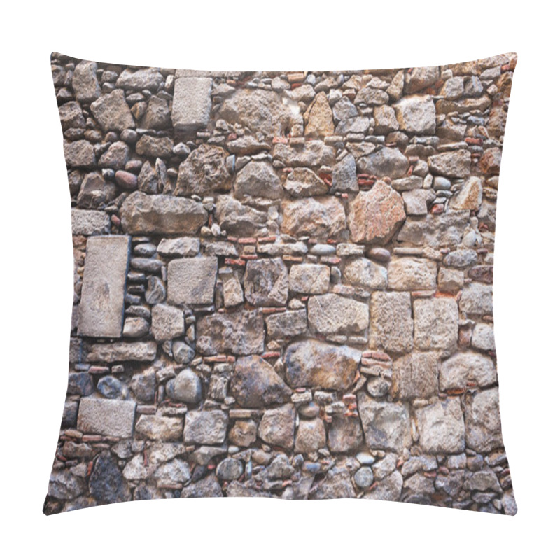 Personality  Medieval Stone Wall Background  Pillow Covers