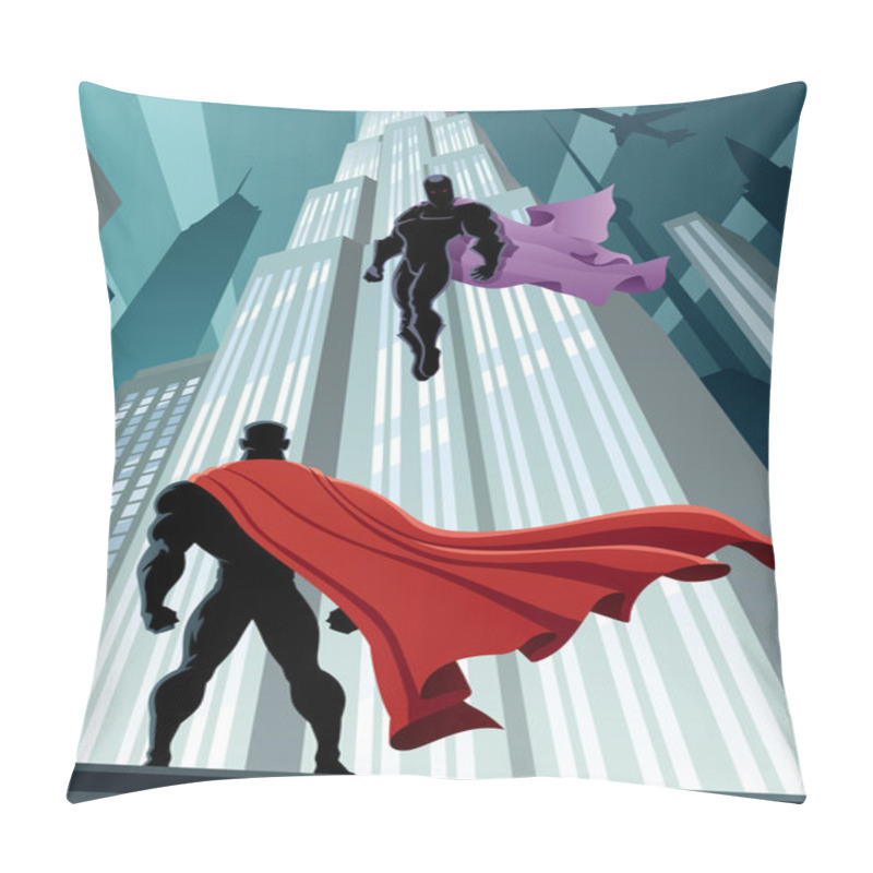 Personality  Hero Versus Villain Pillow Covers