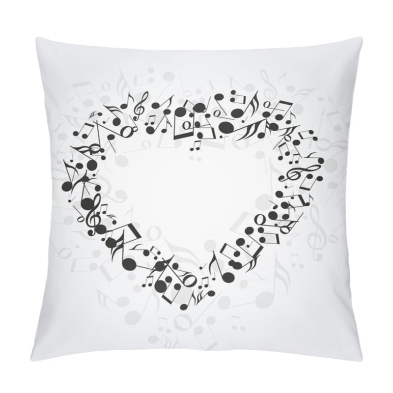 Personality  Heart Music Pillow Covers