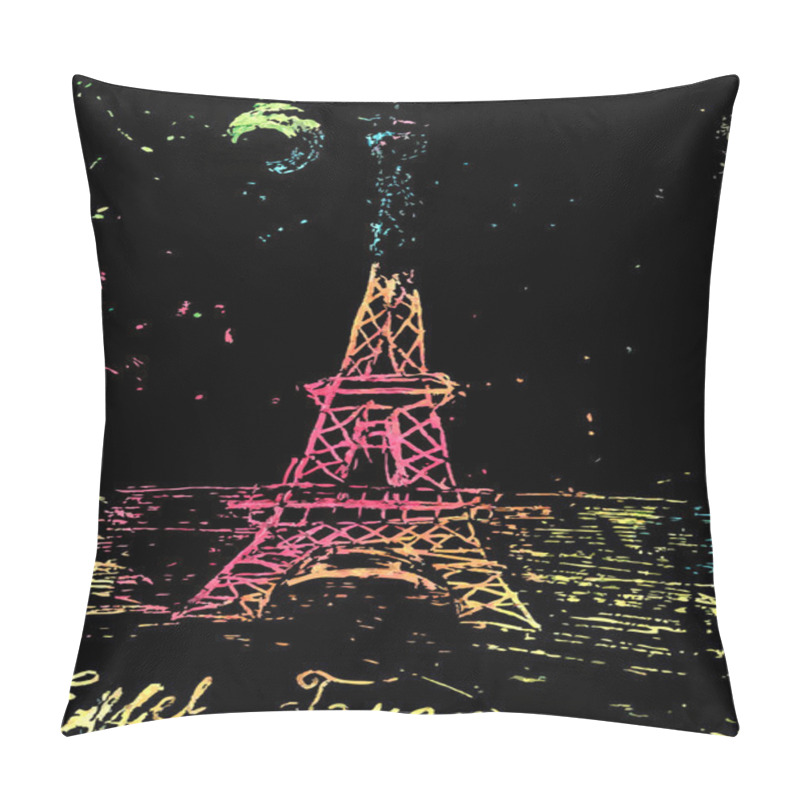 Personality  Picture Of The Eiffel Tower Pillow Covers