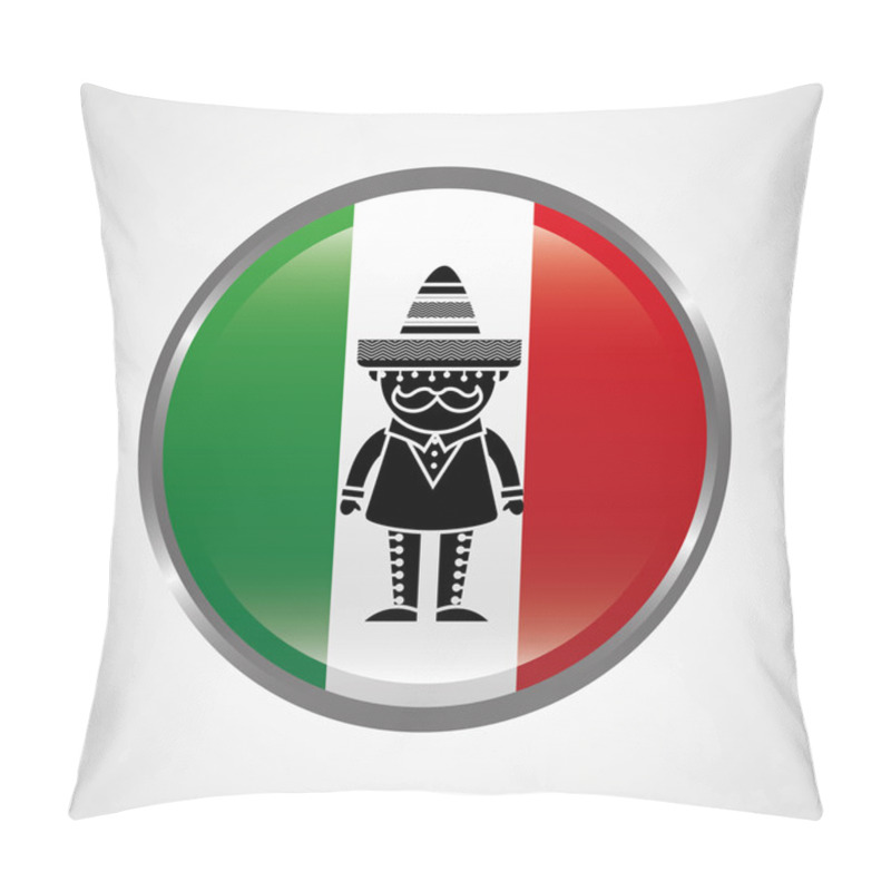 Personality  Mexico Icon  Pillow Covers